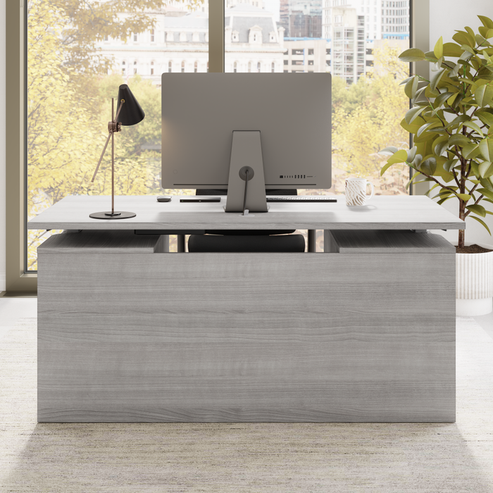 Stratus 60W x 30D Electric Height Adjustable Standing Desk with Modesty Panel