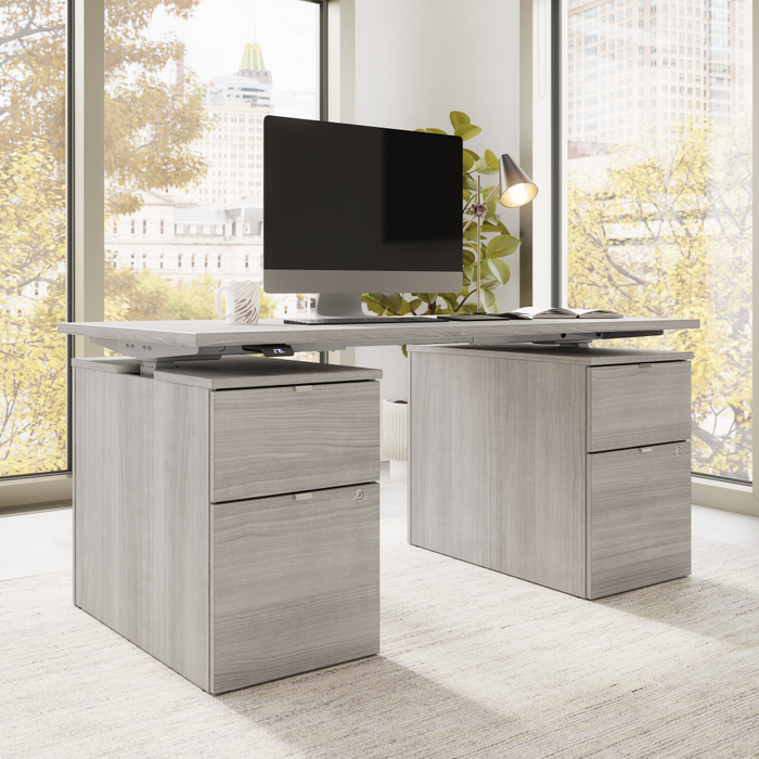 Stratus 60W x 30D Electric Height Adjustable Standing Desk with Drawers