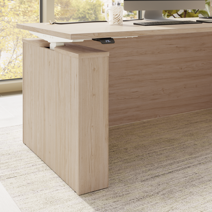 Stratus 72W x 30D Electric Height Adjustable Standing Desk with Modesty Panel