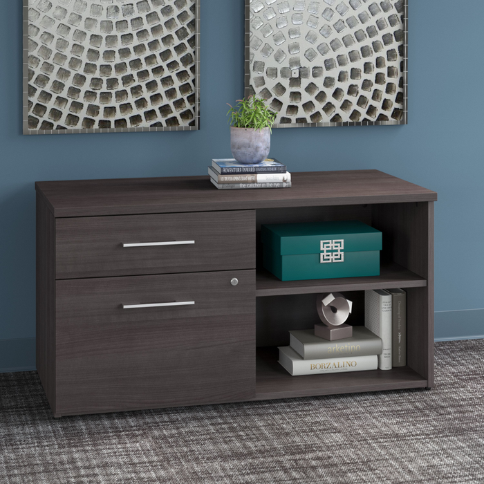 Office 500 Low Storage Cabinet with Drawers and Shelves