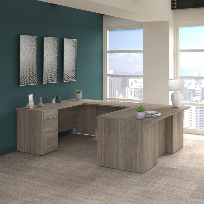Office 500 72W U Shaped Executive Desk with Drawers