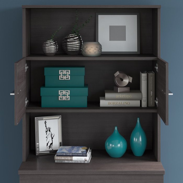 Office 500 36W Tall Storage Cabinet with Doors and Shelves