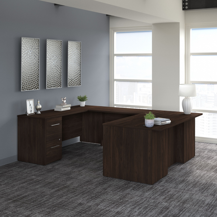 Office 500 72W U Shaped Executive Desk with Drawers