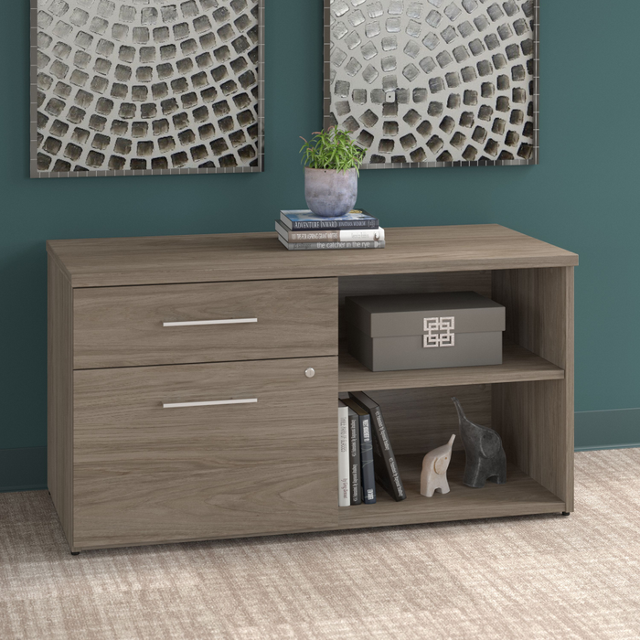 Office 500 Low Storage Cabinet with Drawers and Shelves