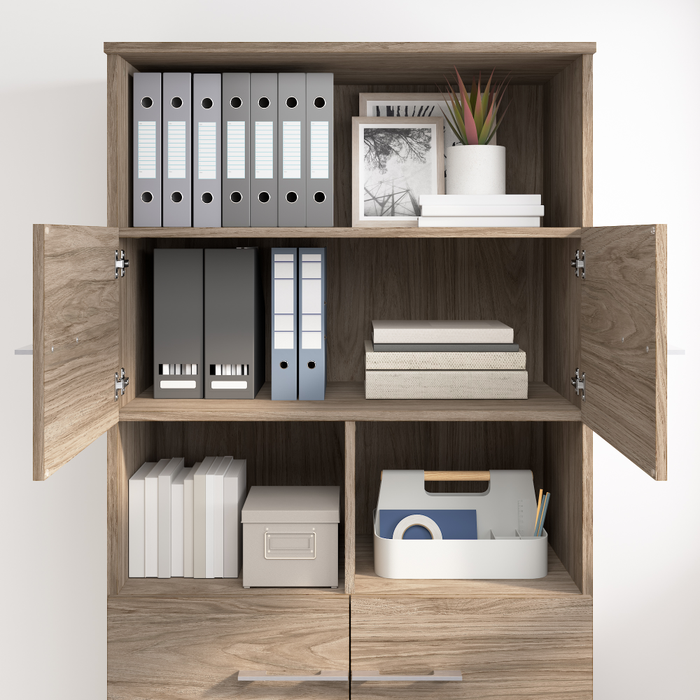 Office 500 5 Shelf Bookcase with Doors