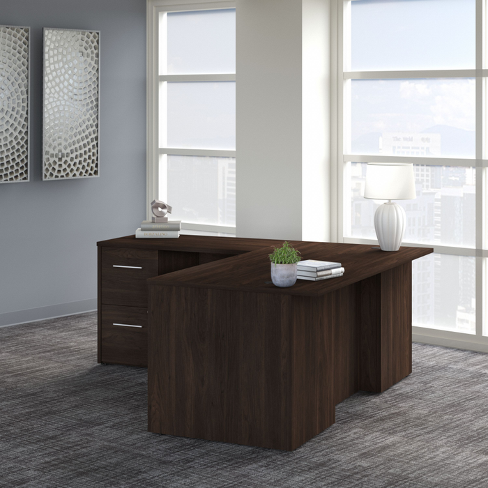 Office 500 72W L Shaped Executive Desk with Drawers