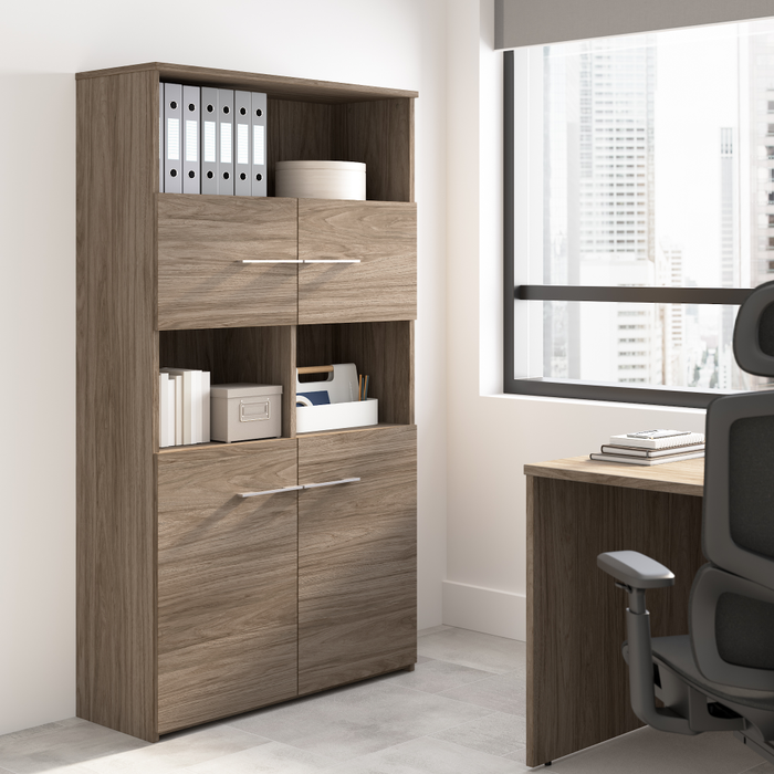 Office 500 5 Shelf Bookcase with Doors