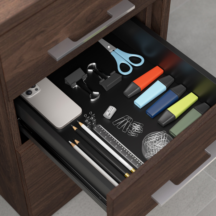 Office 500 16W 3 Drawer File Cabinet - Assembled