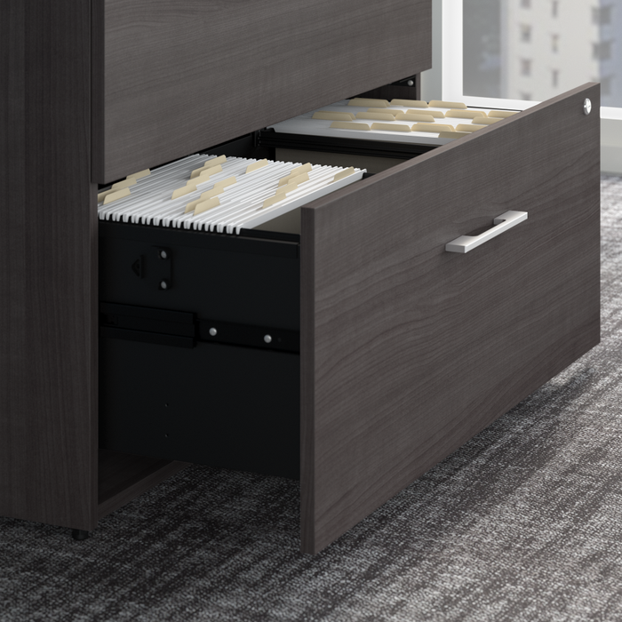 Office 500 36W 2 Drawer Lateral File Cabinet - Assembled