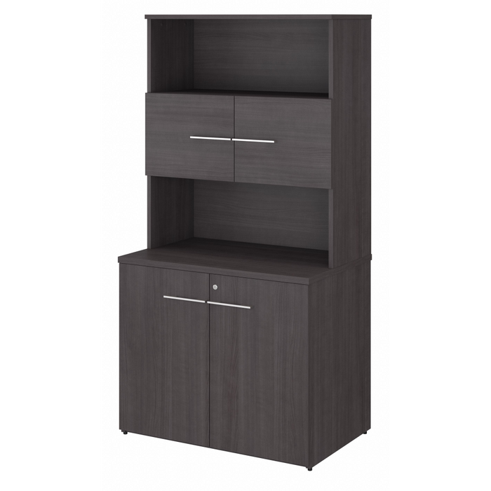 Office 500 36W Tall Storage Cabinet with Doors and Shelves