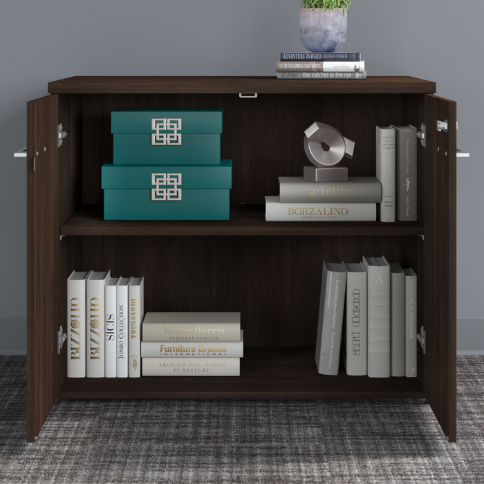 Office 500 36W Tall Storage Cabinet with Doors and Shelves