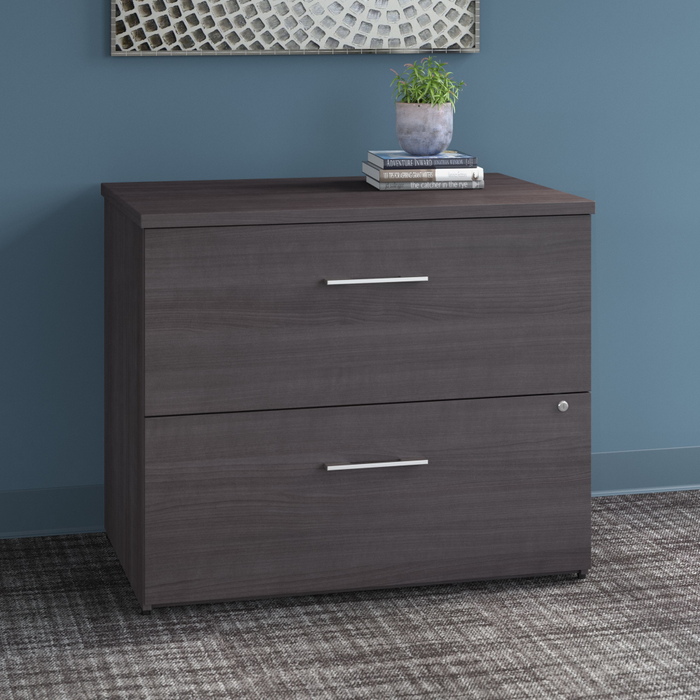 Office 500 36W 2 Drawer Lateral File Cabinet - Assembled