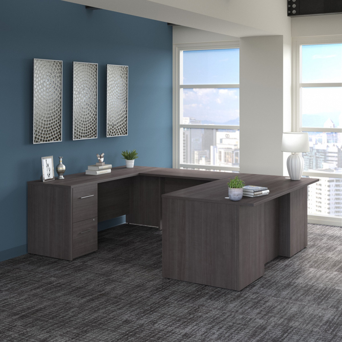 Office 500 72W U Shaped Executive Desk with Drawers