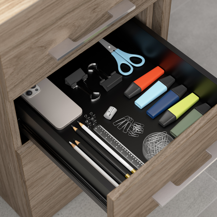 Office 500 16W 3 Drawer File Cabinet - Assembled