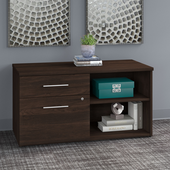 Office 500 Low Storage Cabinet with Drawers and Shelves
