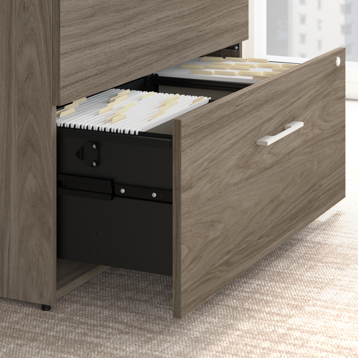 Office 500 72W U Shaped Executive Desk with Drawers and Hutch
