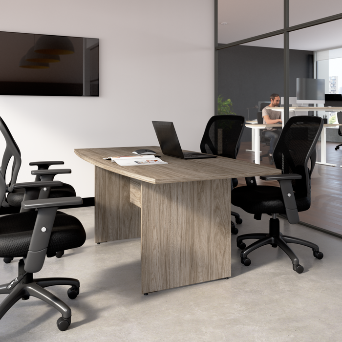72-inch Office Conference Table with Wood Base