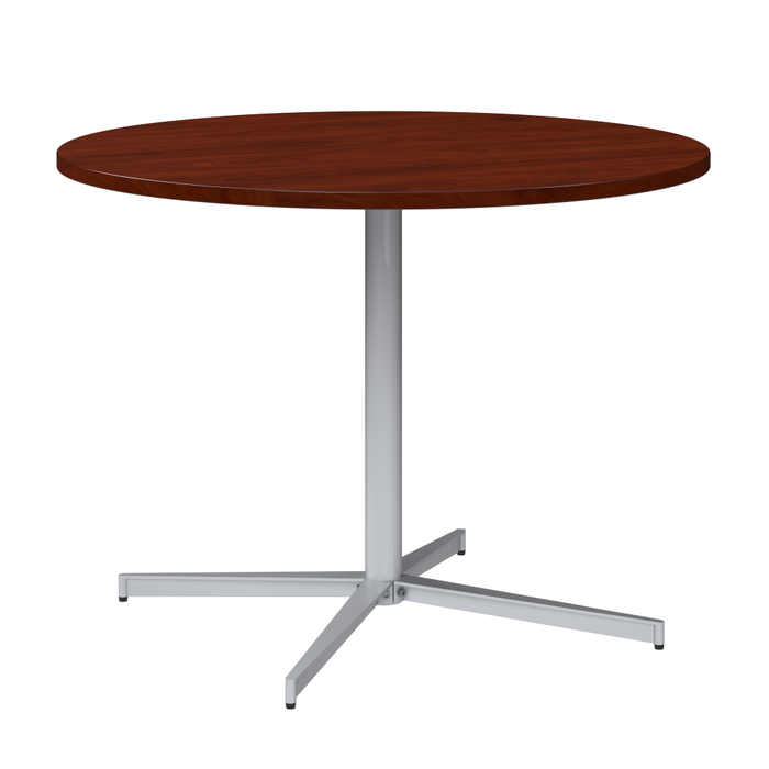 42-inch Round Conference Table with Metal Base