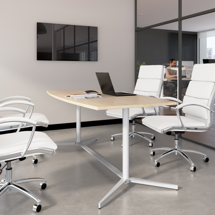 72-inch Office Conference Table with Metal Base