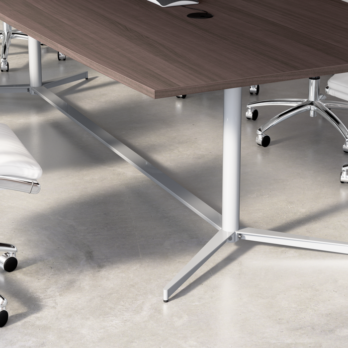 72-inch Office Conference Table with Metal Base