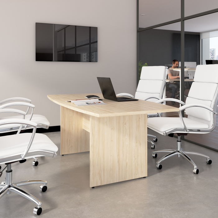 72-inch Office Conference Table with Wood Base
