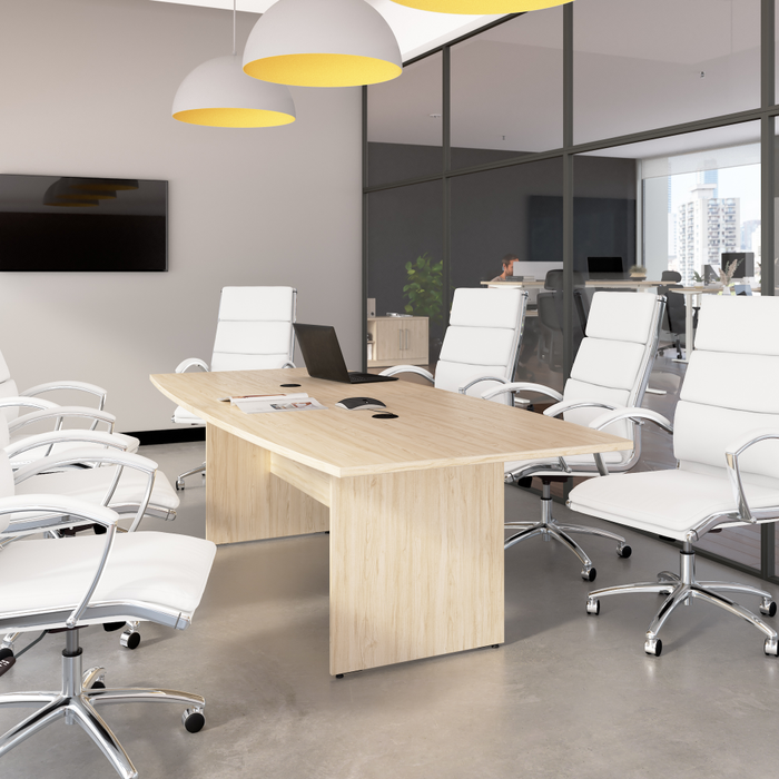 96-inch Office Conference Table with Wood Base