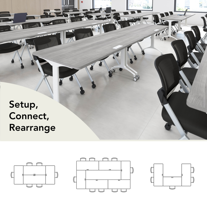 Synergy 60-inch Rectangle Modular Office Conference Table