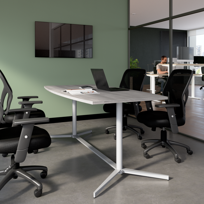 72-inch Office Conference Table with Metal Base