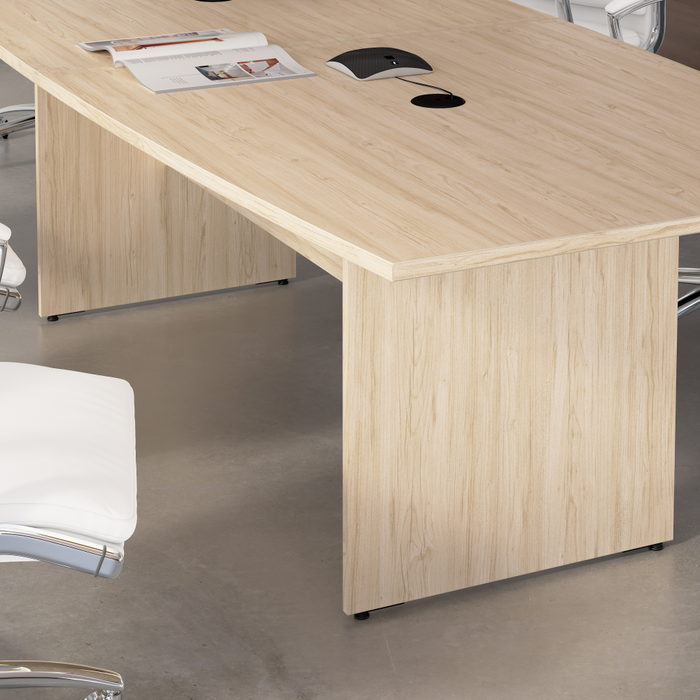 96-inch Office Conference Table with Wood Base