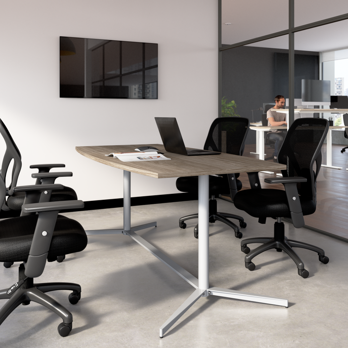 72-inch Office Conference Table with Metal Base