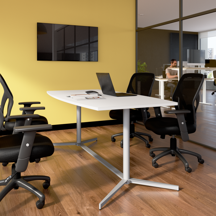 72-inch Office Conference Table with Metal Base