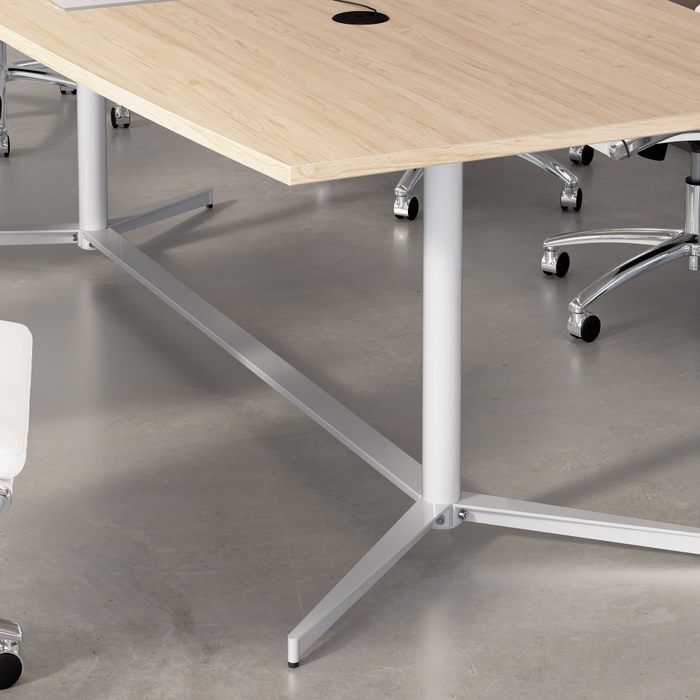96-inch Office Conference Table with Metal Base