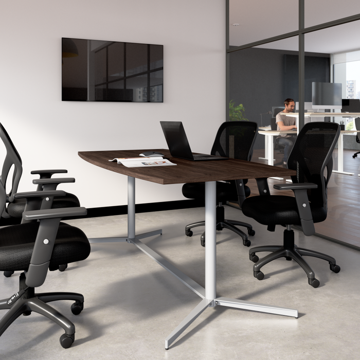 72-inch Office Conference Table with Metal Base