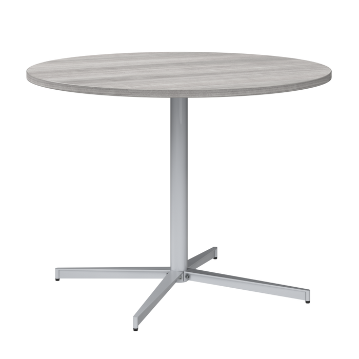 42-inch Round Conference Table with Metal Base