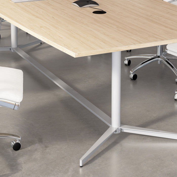 120-inch Office Conference Table with Metal Base