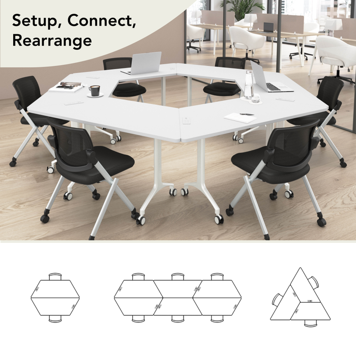Synergy 72-inch Trapezoid Modular Office Conference Table