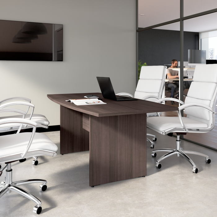 72-inch Office Conference Table with Wood Base