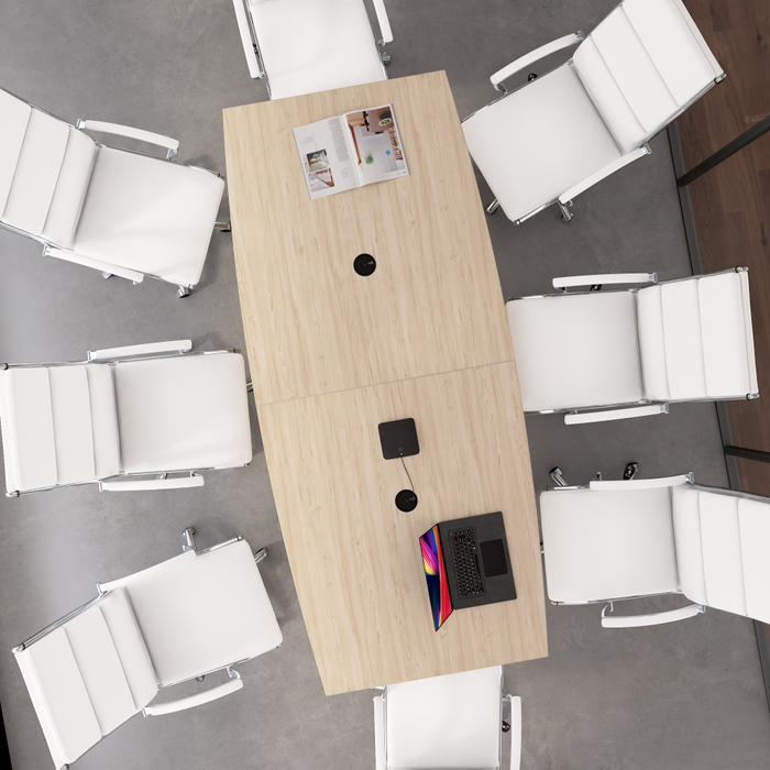96-inch Office Conference Table with Wood Base