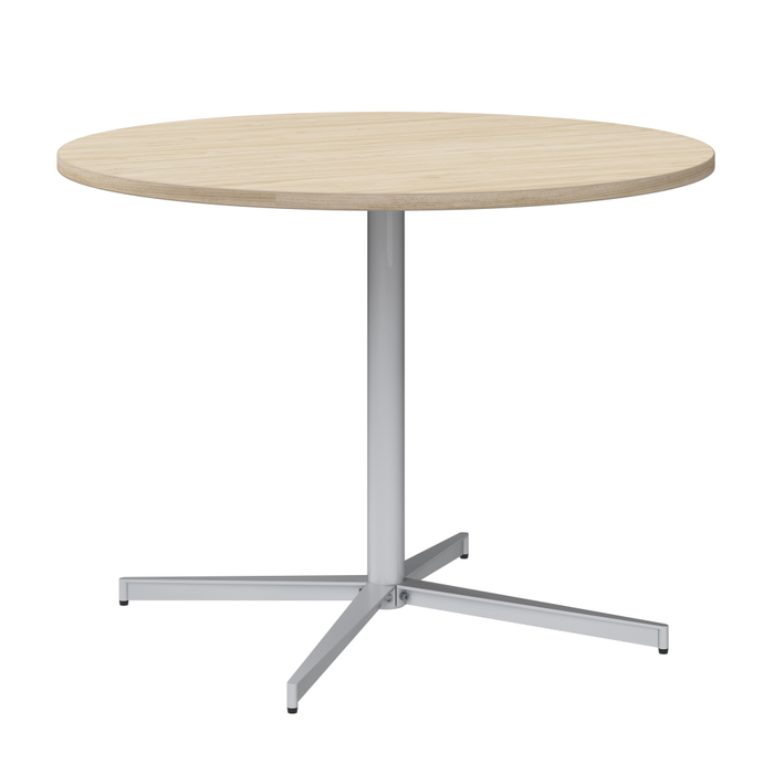 42-inch Round Conference Table with Metal Base