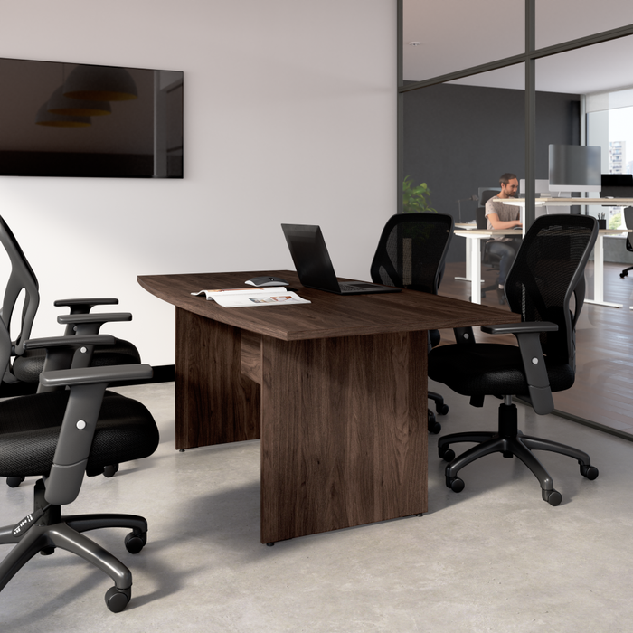 72-inch Office Conference Table with Wood Base
