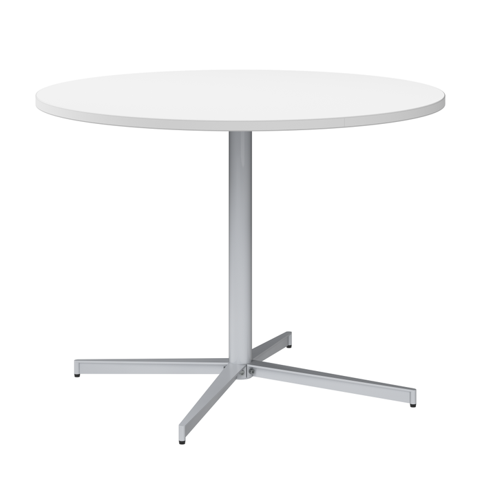 42-inch Round Conference Table with Metal Base