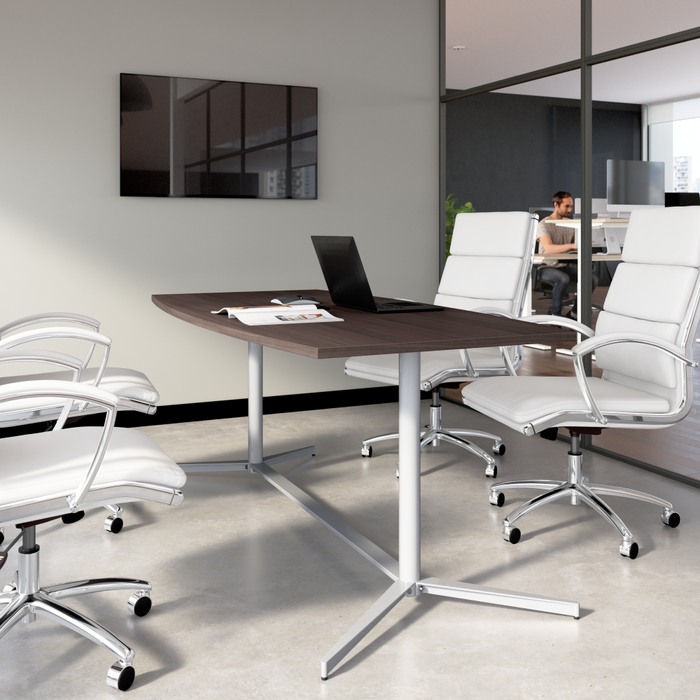 72-inch Office Conference Table with Metal Base