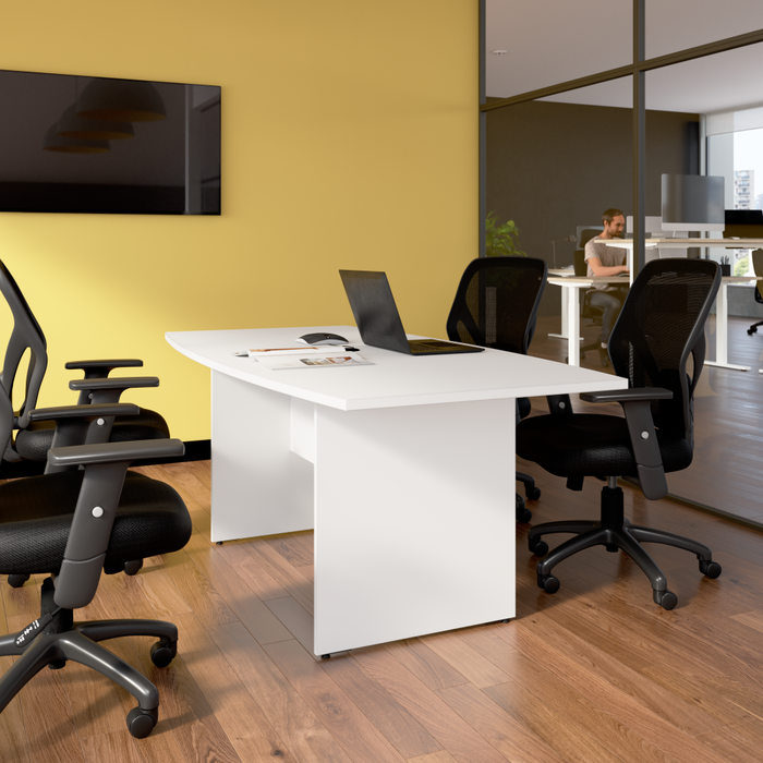 72-inch Office Conference Table with Wood Base
