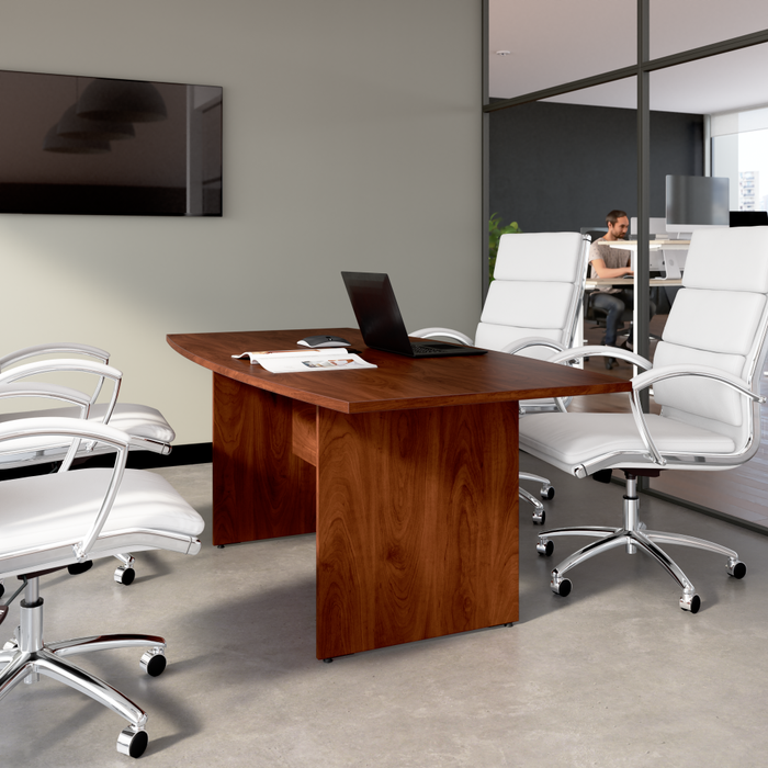 72-inch Office Conference Table with Wood Base
