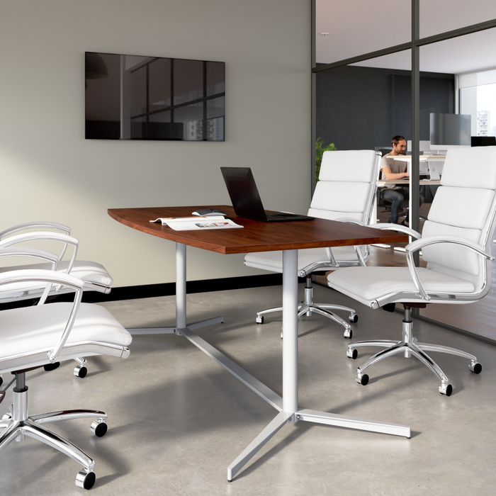 72-inch Office Conference Table with Metal Base