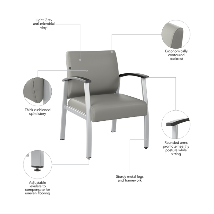 Arrive Waiting Room Guest Chair with Arms