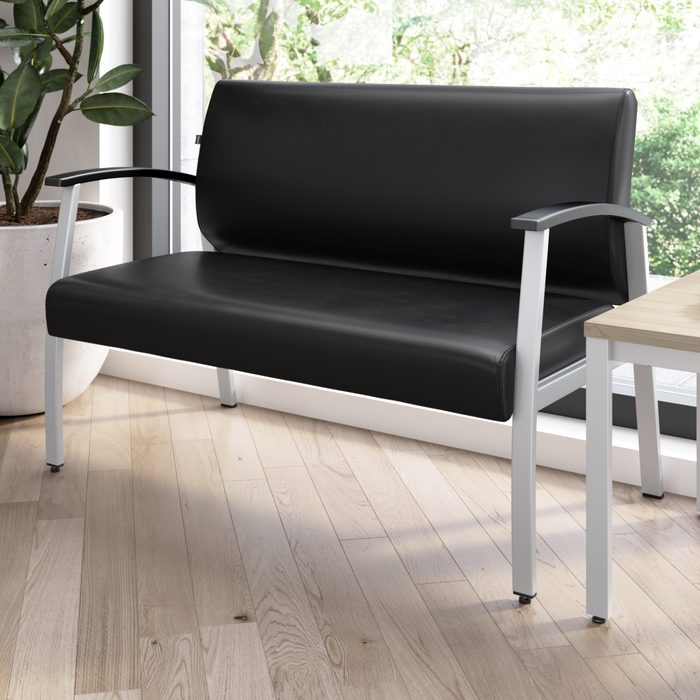 Arrive Waiting Room Loveseat with Arms