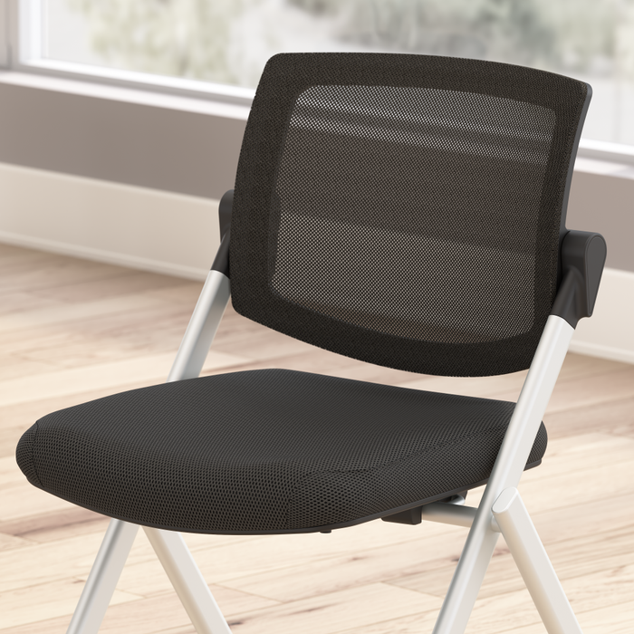 Envision Mesh Back Folding Chairs - Set of 2