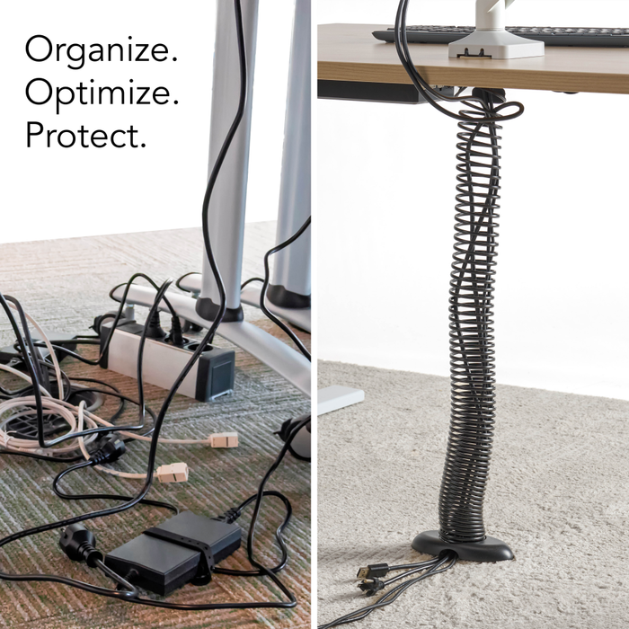 Under Desk Cable Management Coil