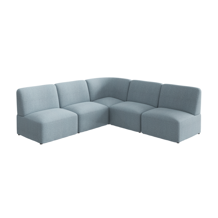 Assemble Modular 5 Seater L Shaped Sectional Lounge Sofa